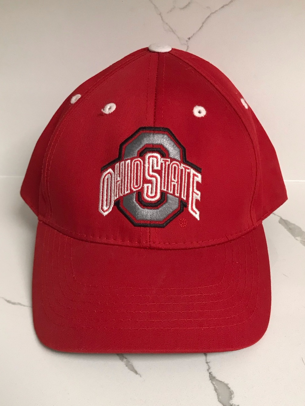 Ohio State Buckeyes Red Embroidered Baseball Cap